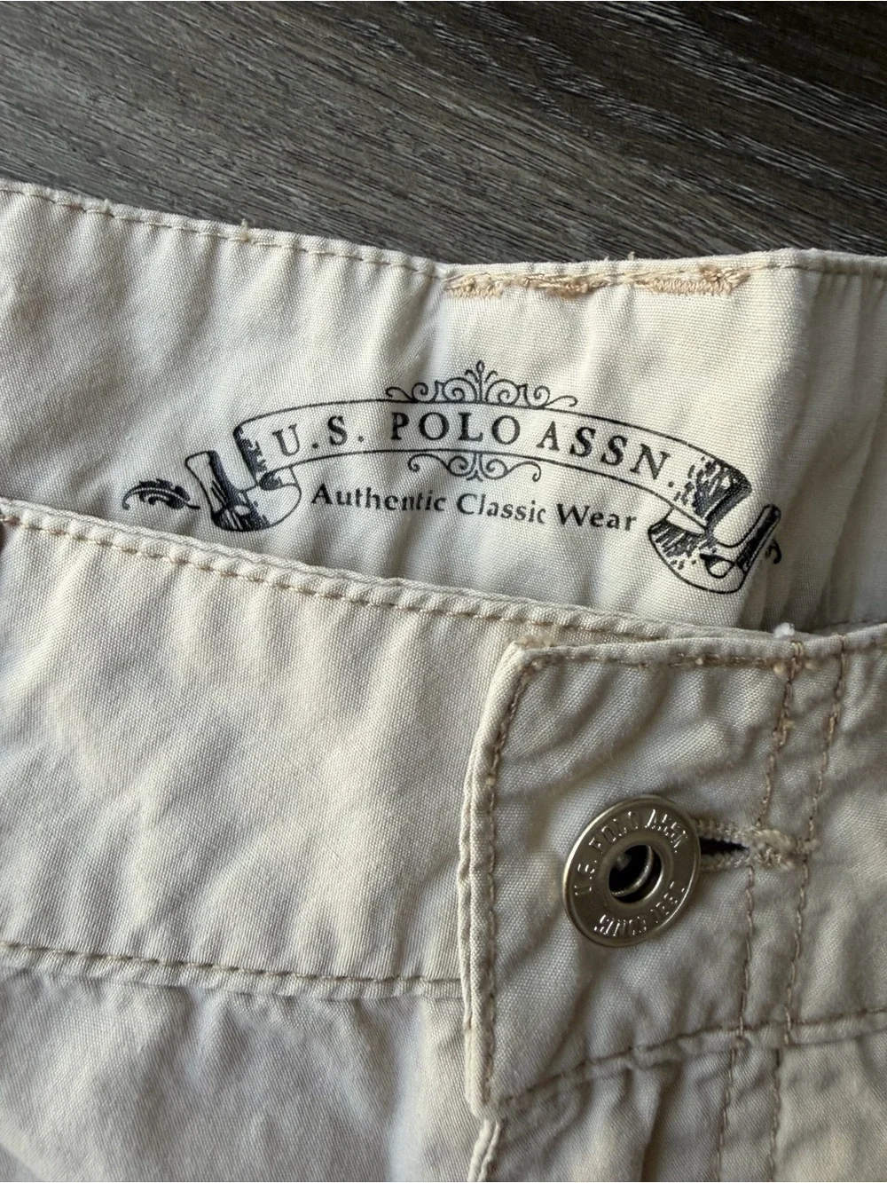 U.S. Polo ASSN Y2K 100% Cotton Casual Cargo Shorts